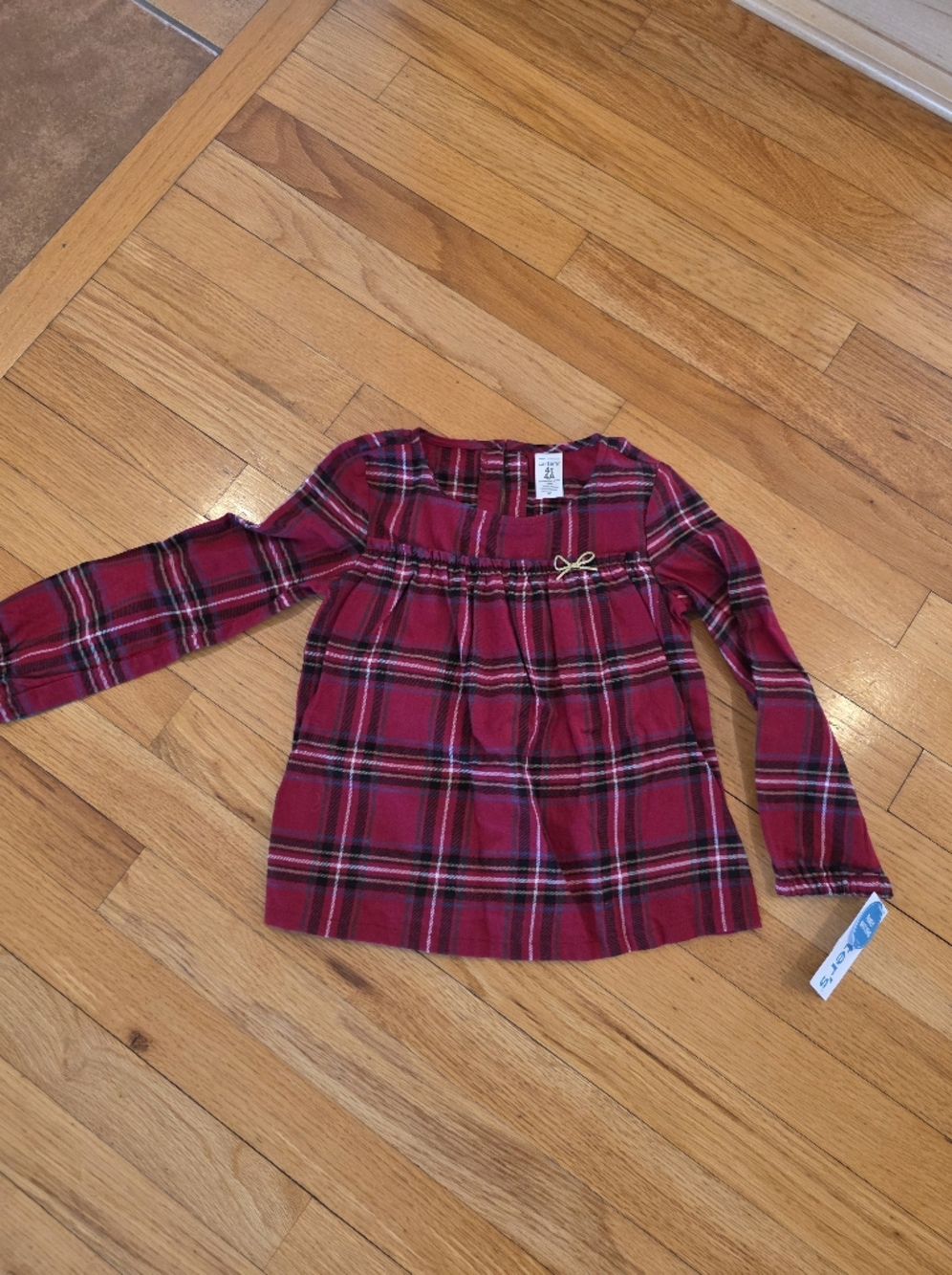 Carter' Plaid Long Sleeve Shirt